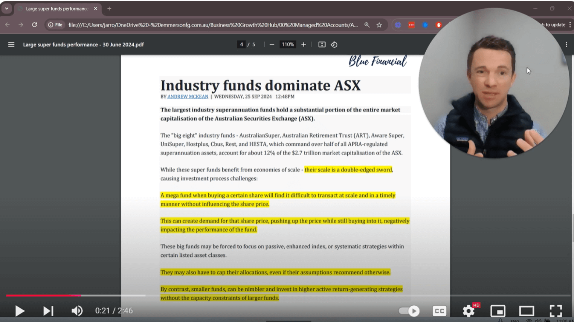 Are Large Super Funds a Double-Edged Sword?